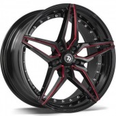 SV-AR Black glossy milled red