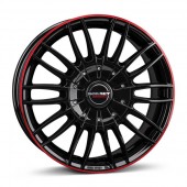BORBET CW3 Black Gloss Red Ring