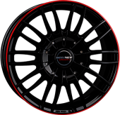 BORBET CW3 Black Gloss Red Ring