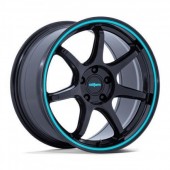 RC208 BPU GLOSS BLACK W- TEAL STRIPE