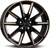 BORBET LX19 Black Gloss Gold Spoke Rim
