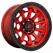 FC695 CANDY RED BLACK BEAD RING