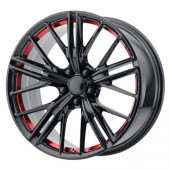 PR194 Gloss Black Red Machined