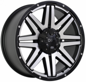 D68 Flatblack machined face