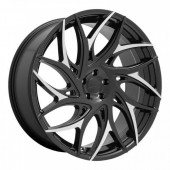 DC259 Gloss Black With Machined Spokes