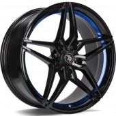 SV-A Black glossy blue inner lip