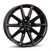 BORBET LX18 black matt rim copper