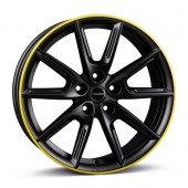 BORBET LX18 black matt rim yellow