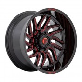 D808 HURRICANE GLOSS BLACK MILLED RED TINT