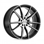 P0A GLOSS BLACK W- MACHINED CUT FACE