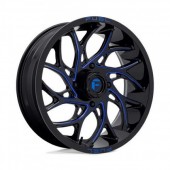 D778 RUNNER UTV GLOSS BLACK MILLED CANDY BLUE